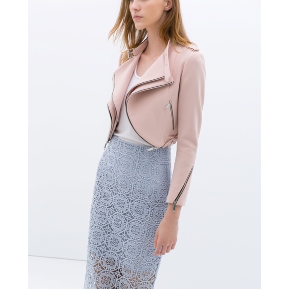 Zara Cropped Moto Jacket - Picture 2 of 8